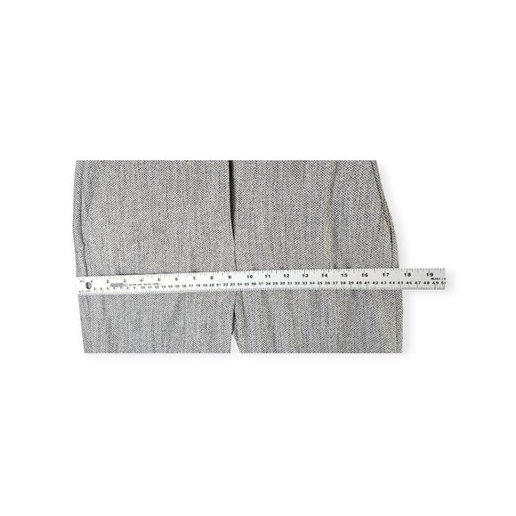 🛍️ H&M Charcoal Gray Herringbone Slim Trousers - Women's 6 - Picture 4 of 11
